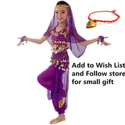 Girls Six Colors Belly Dance Oriental Dance India Dance Dresses - DancerInn