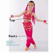 Girls Six Colors Belly Dance Oriental Dance India Dance Dresses - DancerInn