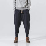 Men Solid Color Cotton Linen Jogger Trousers Streetwear Casual Harem Cargo Hip Hop Pants - DancerInn - 26416884351159 - 26416884351159