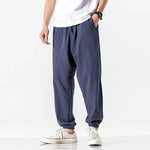 Men Solid Color Cotton Linen Jogger Trousers Streetwear Casual Harem Cargo Hip Hop Pants - DancerInn - 26416884514999 - 26416884514999