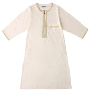 Children Muslim Teenagers Abaya Jubba Islamic Thobe Embroidered Kaftan Saudi Arabia Caftan Robe - DancerInn