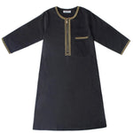 Children Muslim Teenagers Abaya Jubba Islamic Thobe Embroidered Kaftan Saudi Arabia Caftan Robe - DancerInn - 26423790633143 - 26423790633143