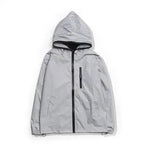 Men Plus Size ull Reflective Windbreaker Waterproof Dance Jacket Hip Hop Loose Hooded Coats - DancerInn - 23811823141047 - 23811823141047