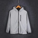 Men Plus Size ull Reflective Windbreaker Waterproof Dance Jacket Hip Hop Loose Hooded Coats - DancerInn - 23811822878903 - 23811822878903