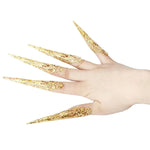 Belly Dance Peacock Dance False Nail Indian Thai Golden Finger Jewelry Dancing Finger Cot Costumes - DancerInn - 24887217848503 - 24887217848503