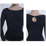 Women Professional Fashion Elegant Black Ballet Exercise Suit Female Gymnastics Yoga Suits - DancerInn - 15193388449975 - 15193388449975