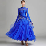 Women’s Rhinestone Standing Neck Ballroom Dance Competition Dresses YL7002 - DancerInn - 26175341494455 - 26175341494455