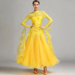 Women’s Rhinestone Standing Neck Ballroom Dance Competition Dresses YL7002 - DancerInn - 26175341822135 - 26175341822135
