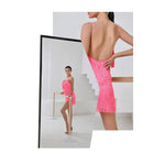 Women Rich Fringe Tassel Back Rumba Chacha Latin Dance Dress - DancerInn - 26397586751671 - 26397586751671