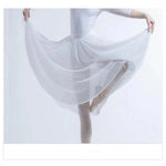 Women Black White Pink Anti-wrinkle Ballet Dance Skirt Tutu Silk Ballet Elegant Performance Skirts - DancerInn - 26334390255799 - 26334390255799