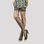 Women Sexy Lace Thigh High Stockings Jacquard Tights Lingerie Fishnet Stocking Pantyhose - DancerInn - 26397708779703 - 26397708779703