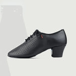 Women Non-slip Soft Sole Oxford Leather Heel 5cm Latin Ballroom Modern Dance Shoes Sports Teacher Dance Sneakers - DancerInn - 26449629446327 - 26449629446327