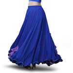 Women’s Chiffon Belly Dance Skirt with Slit Tribal Style Costumes for Belly Dancer - DancerInn - 26239712854199 - 26239712854199