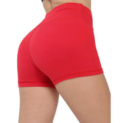 Women High Waist Elastic Breathable Seamless Dance Shorts Biker Fitness Shorts - DancerInn