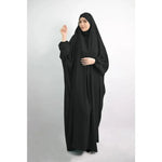Women Full Cover Eid Hooded Muslim Hijab Dress Prayer Garment Jilbab Abaya Islamic Khimar Ramadan Gown - DancerInn - 26384529522871 - 26384529522871