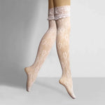 Women Sexy Lace Thigh High Stockings Jacquard Tights Lingerie Fishnet Stocking Pantyhose - DancerInn - 26397708910775 - 26397708910775