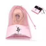 Pointe Shoe Bag - Breathable Mesh Canvas Drawstring Ballet Shoe Bag, Dance Bag for Shoes - DancerInn Pink / Mesh Kids Dance Accessories - 34917102583991 - 34917102583991