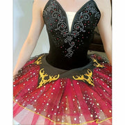 Robe tutu pour filles-Robe de danse bouffante de ballerine professionnelle pour petites filles, idéale pour les spectacles de scène