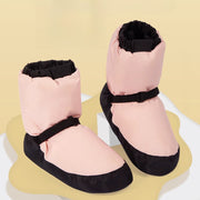 Ballet Warm Up Booties - Winter Ballet Boots Warm Up Dance Shoes, Breathable Fleece, Non-Slip Sole DancerInn