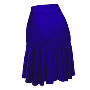 Dance Skirts Latin - Asymmetrical Ruffle Mini Dance Skirt Women with Shorts for Salsa Ballroom - DancerInn Women Dance Skirts & Tutus  