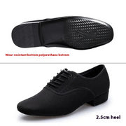 Salsa Dance Shoes for Men - Professional Soft Sole Lace Up Breathable Mesh Ballroom Dancing Shoes for Latin Tango & Modern Dance Practice - DancerInn TPU-Sole-10.5
