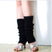 Schwarz / One size - Ballett-Beinwärmer – weich gestrickte Tanz-Beinwärmer für Ballett, Yoga, Fitnessstudio, Stiefelmanschetten, Fußmanschetten