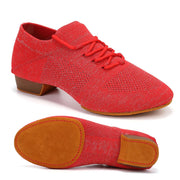 Dance Shoes for Jazz Dance Salsa Dance Shoes for Women Knitted Latin Ballroom Practice Shoes DancerInn