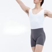 Male Ballet Shorts - Cotton Gym Shorts for Men Lightweight Breathable Elastic Slim Boxers for Athletic Fitness Performance Practice - DancerInn 