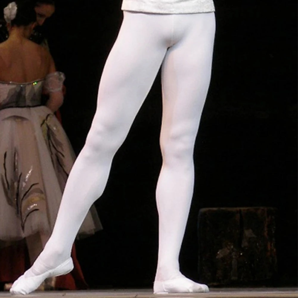 Dancel's Inn Premium Ballet Tights for Men - Seamless Footed Dance Tights | DancerInn