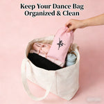 Pointe Shoe Bag - Breathable Mesh Canvas Drawstring Ballet Shoe Bag, Dance Bag for Shoes - DancerInn  Kids Dance Accessories - 34917103304887 - 34917103304887