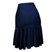 Dance Skirts Latin - Asymmetrical Ruffle Mini Dance Skirt Women with Shorts for Salsa Ballroom - DancerInn Women Dance Skirts & Tutus 42.98 Blue / xs