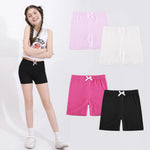 Girls Cartwheel Shorts for Under Dresses - Stretch Breathable Cotton Kids Toddler Dance Shorts Leggings for Athletic Bike Gym & Yoga - DancerInn  - 32931484172471 - 32931484172471