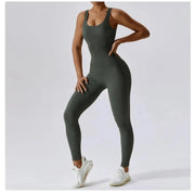 One-Piece Seamless Yoga Suit Stretch Bodysuit Fitness Workout Gym Dance Clothes for Women - DancerInn