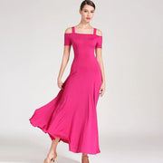 short sleeve ball gown prom dress for evening dance party