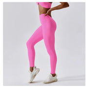 Women Athletic High Waist Leggings Seamless Yoga Gym Tights Stretchy Fitness Activewear Pants - DancerInn