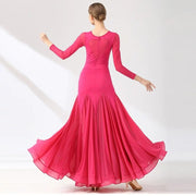 ladies ballroom dresses elegant red