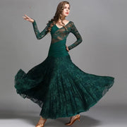 handmade pleat ballroom dance practice dress
