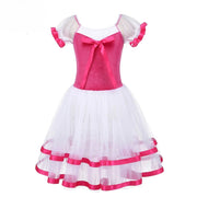 puffy long tulle skirt childrens ballet outfit