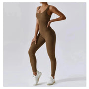 One-Piece Seamless Yoga Suit Stretch Bodysuit Fitness Workout Gym Dance Clothes for Women - DancerInn