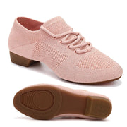 Dance Shoes for Jazz Dance Salsa Dance Shoes for Women Knitted Latin Ballroom Practice Shoes DancerInn