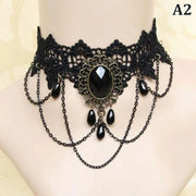 lolita gothic choker necklace