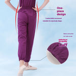 Ballet Warm Up Jumpsuit for Dance - Breathable Cotton Fabric Dance Costume Overalls - DancerInn  - 33060136222903 - 33060136222903