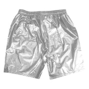Mens Metallic Shorts - Shiny Rave Shorts Men with Sequin, Elastic Waist, and Pockets for Dance Performance - DancerInn 