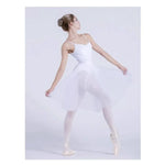 Adult Ballet Tutu Skirts Soft Tulle Practice Skirt Mid-Length Dance Skirt High-End Design with Two Layers for Professional Dancers - DancerInn - 29396599111863 - 29396599111863