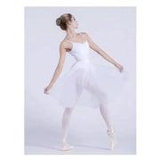 Adult Ballet Tutu Skirts Soft Tulle Practice Skirt Mid-Length Dance Skirt High-End Design with Two Layers for Professional Dancers - DancerInn