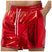 Red / S - Mens Metallic Shorts - Shiny Rave Shorts Men with Sequin, Elastic Waist, and Pockets for Dance Performance