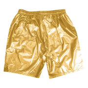 Mens Metallic Shorts - Shiny Rave Shorts Men with Sequin, Elastic Waist, and Pockets for Dance Performance - DancerInn 