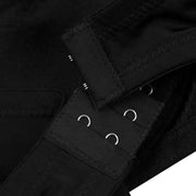 Punk Style Metallic Push Up Bra for Women Sexy Steampunk Rivet Lingerie Tops - DancerInn