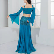 purple rose outfit belly dance