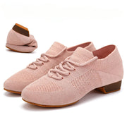 Dance Shoes for Jazz Dance Salsa Dance Shoes for Women Knitted Latin Ballroom Practice Shoes DancerInn